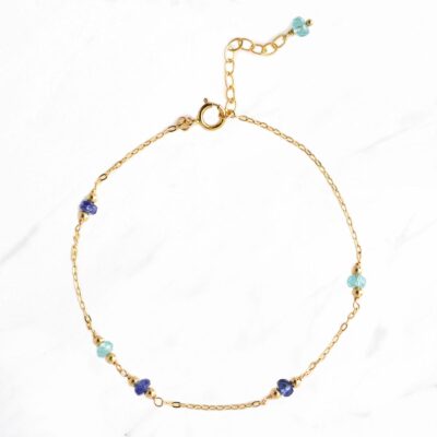 Natural Gemstones Bracelet (Blue)