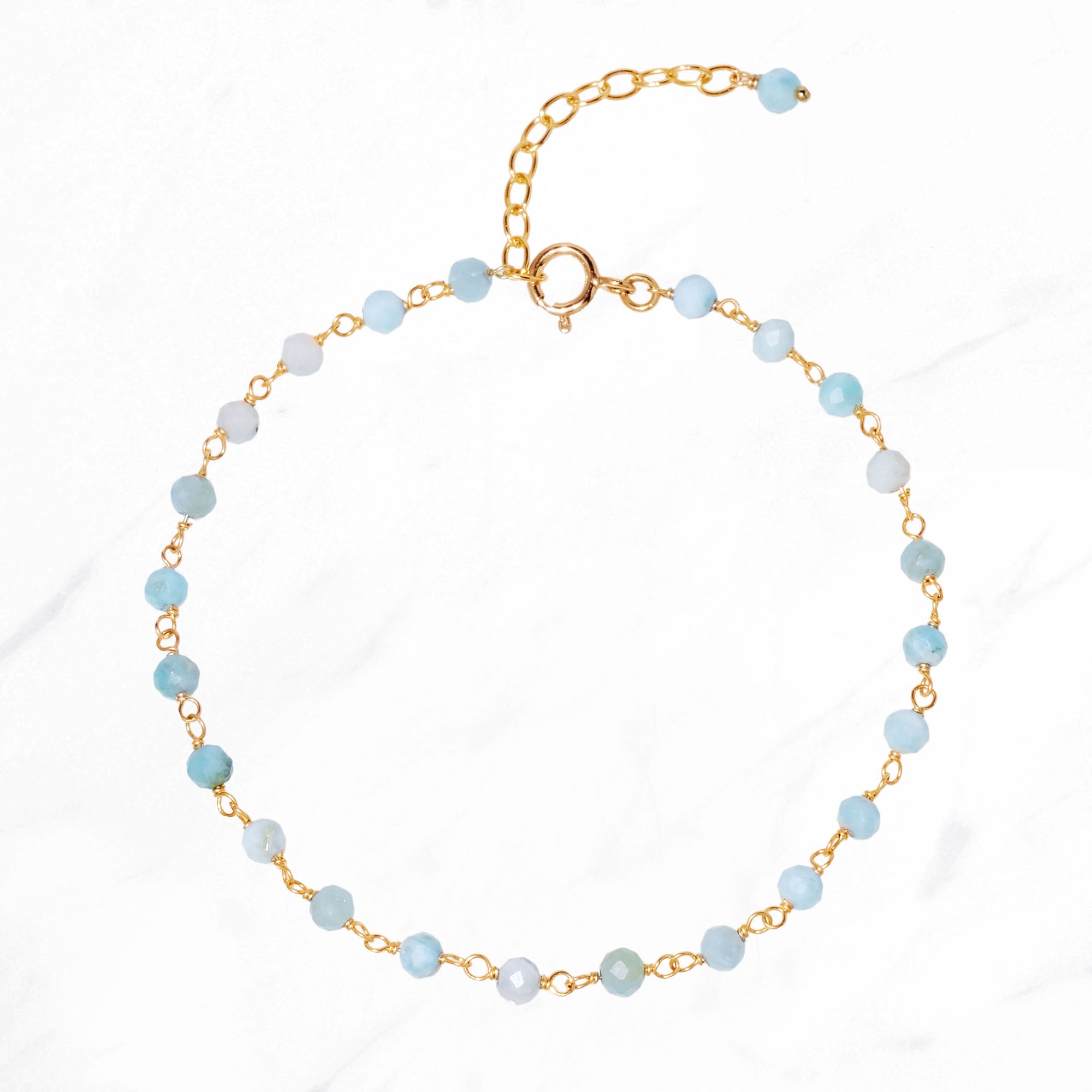 Popping Gemstone Bracelet (Lemon Quartz & Rutilated Quartz)