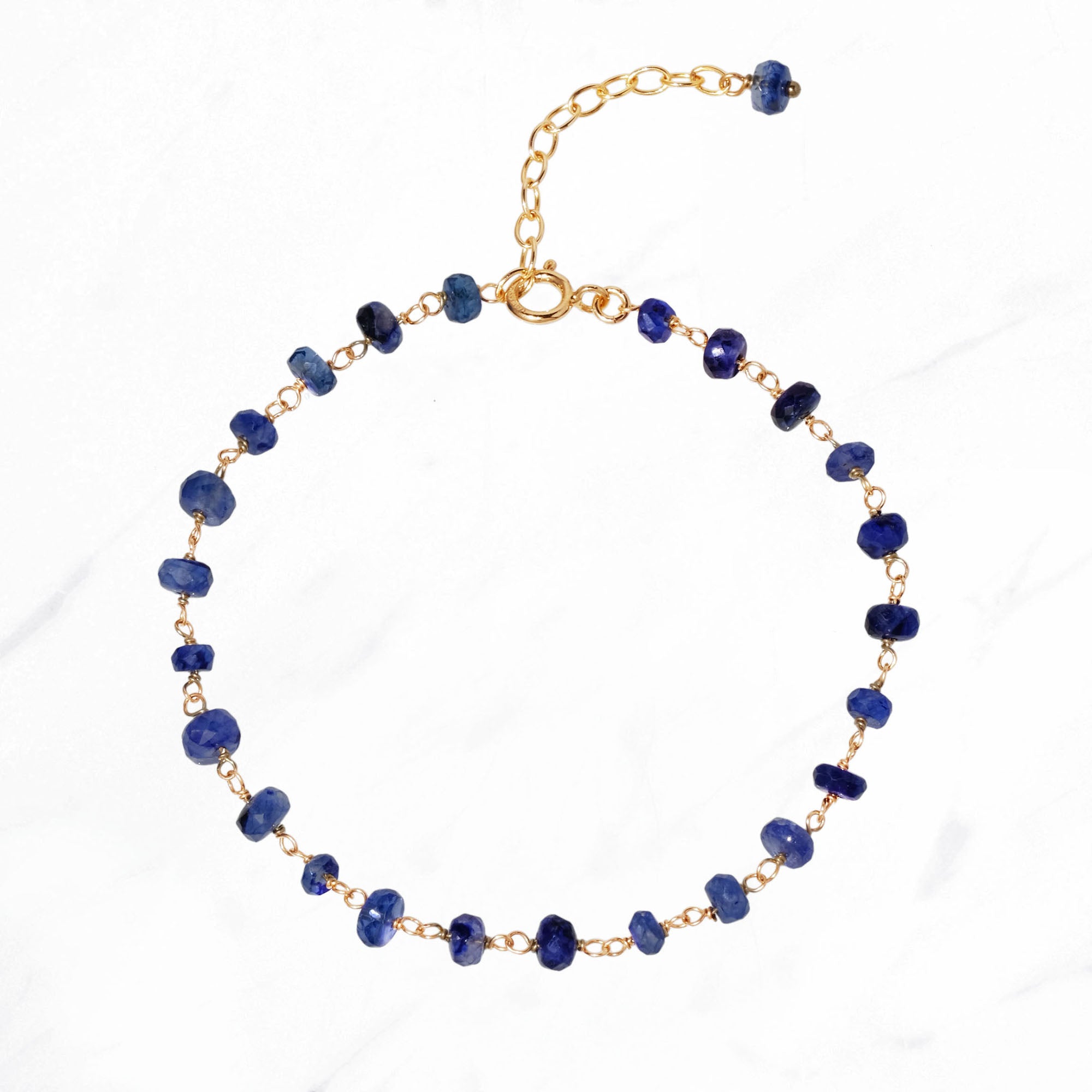 Sapphire Toggle Clasp Bracelet