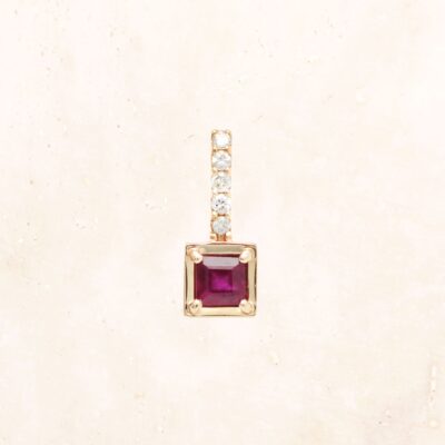 10K Gold Comet Candy Charm (Ruby)