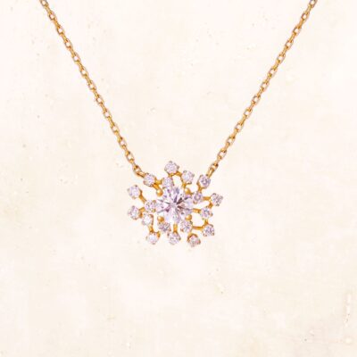 18K Gold Shimmer Star Necklace 0.3ct (Lab-Grown Diamonds)