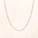 10K Gold Diamond Cut Chain Necklace 45cm