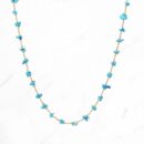 Pebble Turquoise Station Necklace