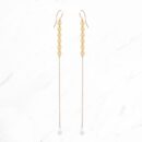 Long Disc Chain Earrings