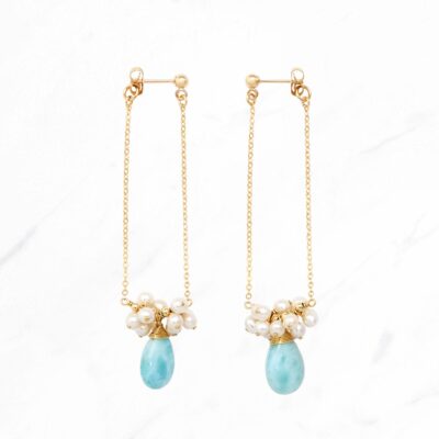 Larima Long Drop Earrings