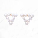 Pearl Triangle Shaped Earrings