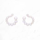 Pearl Ammonite Shaped Earrings