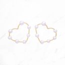 Pearl Heart Shaped Earrings