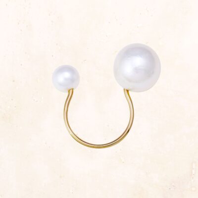 10K Gold Floating Ring (White)